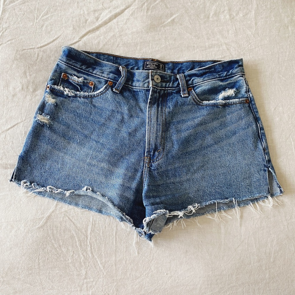 Abercrombie Annie High Rise Jean Shorts